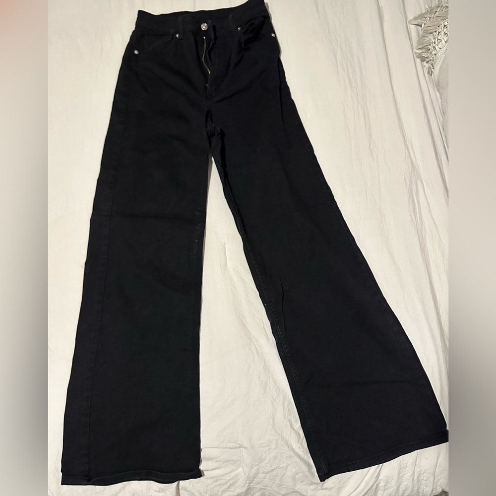 H&M Wide Leg Black Jeans